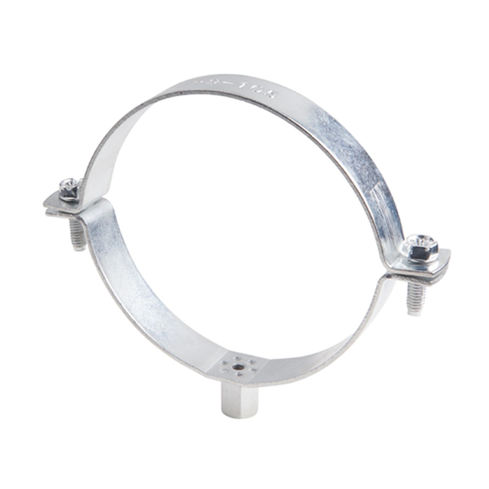 AB-RE V [CP] Abrazadera reforzada M8 + M10. Zincada. Ventilación